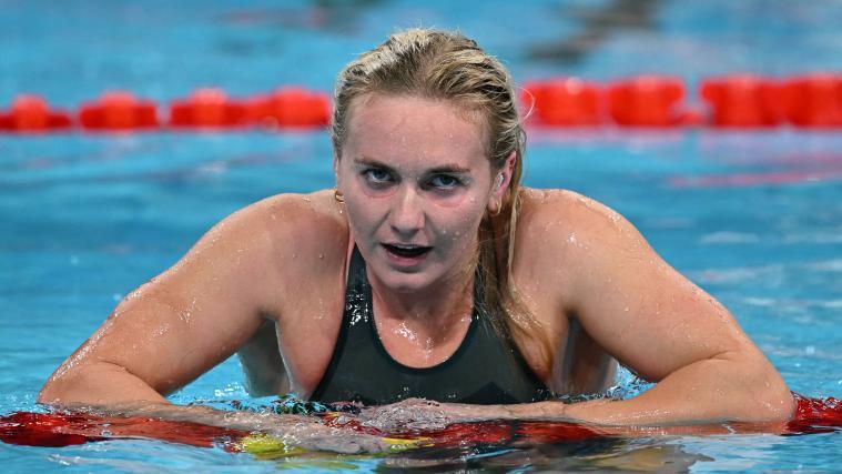 Ariarne Titmus beendet ihre Karriere. © APA/afp / JONATHAN NACKSTRAND