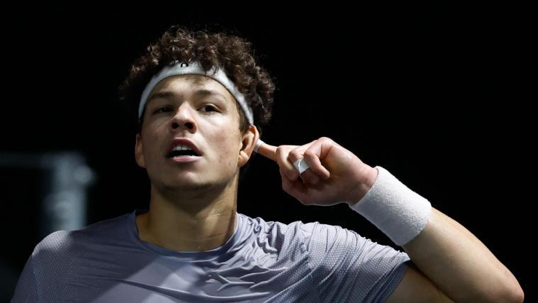 Ben Shelton kämpft am Freitag gegen Jannik Sinner. © ANSA / Mohammed Badra