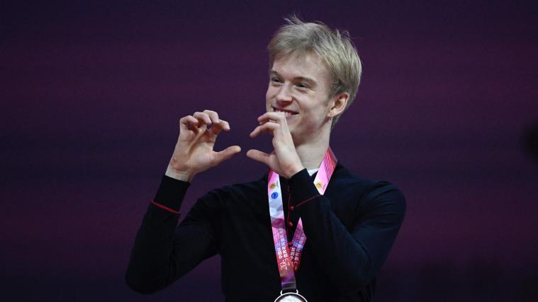 Daniel Grassl freute sich über seinen Auftritt. © APA/afp / WANG ZHAO