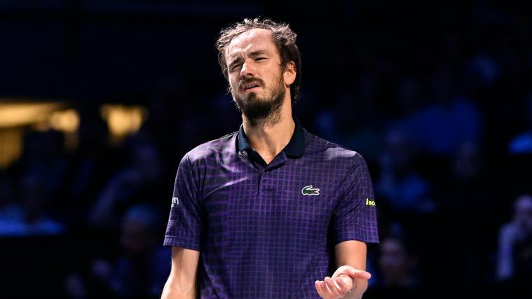 Daniil Medvedev hatte in der Wiener Stadthalle mächtig zu hadern. © APA / HELMUT FOHRINGER