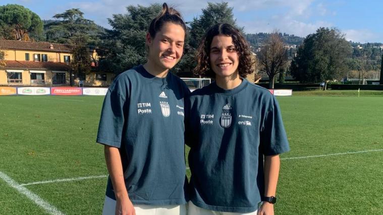 Die Südtirolerinnen in der Nationalmannschaft Italiens: Nadine Nischler und Eva Schatzer.