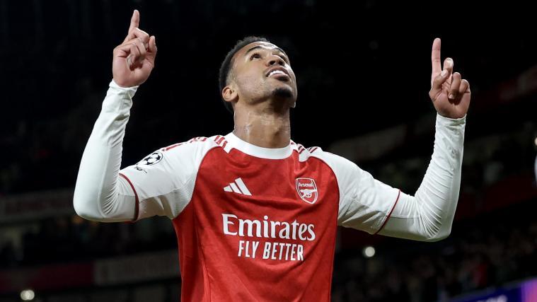 Gabriel traf bei Arsenals Sieg gegen Atletico Madrid. © ANSA / NEIL HALL