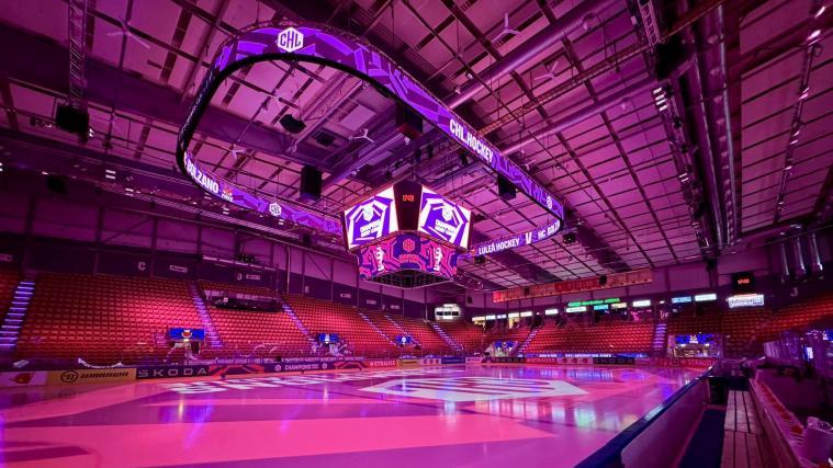 Hier geht die Partie über die Bühne: In der Norrbotten Arena © Social Media / HC Bozen