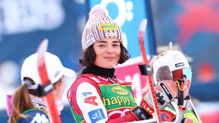 Julia Scheib hat gleich zwei Flüche der Österreicherinnen gebrochen. © ANSA / ANNA SZILAGYI