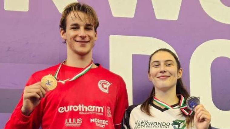 Alexander Oberhofer und Laura Fürler strahlen.