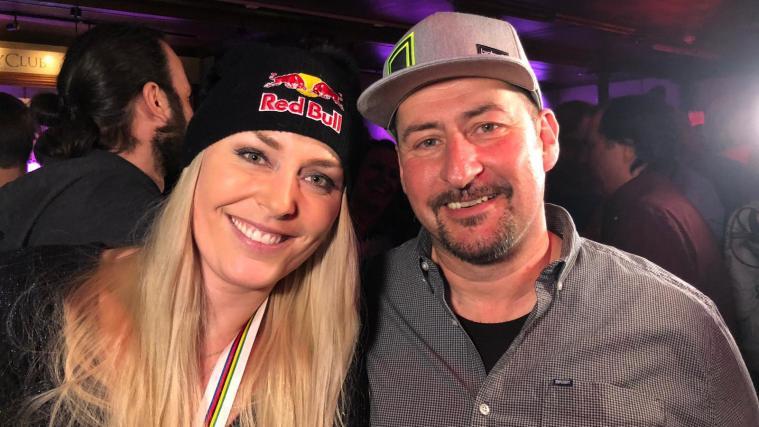 Christof Wörndle mit US-Superstar Lindsey Vonn.