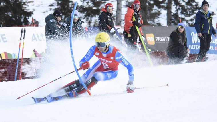 Der Franzose Antoine Azzolin auf dem Weg zu seinem Obereggen-Triumph 2024 © Matteo Groppo