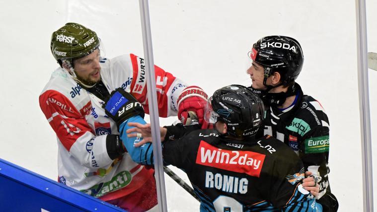 Enrico Miglioranzi (links) siegte mit Bozen in Linz. © Black Wings Linz