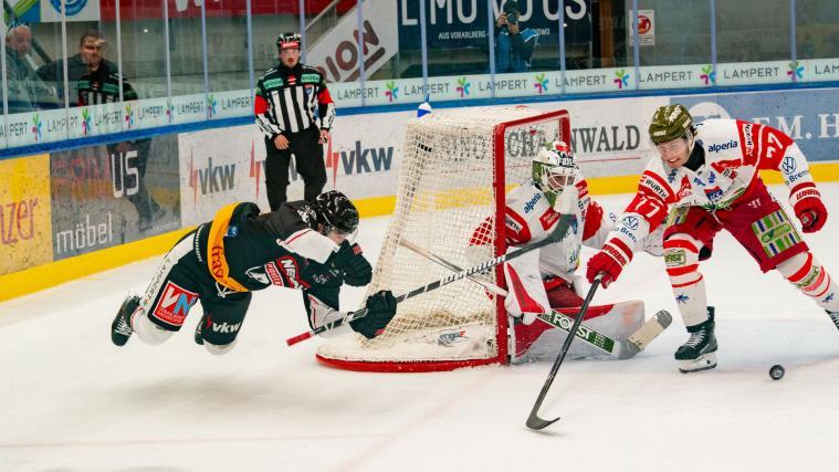 Goalie Sam Harvey und der HCB sind gegen Vorarlberg gefordert.