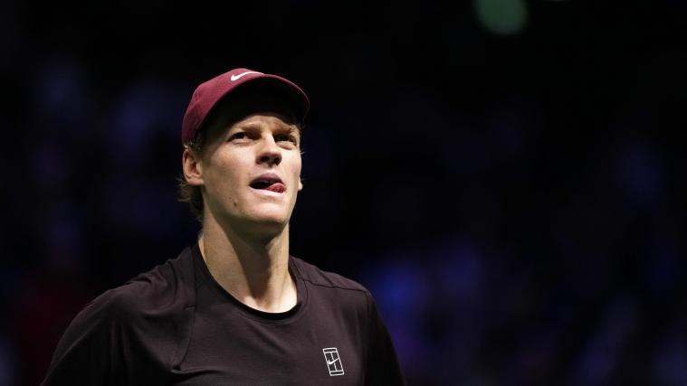 Jannik Sinner was momentarily "not amused". © APA/afp / DIMITAR DILKOFF