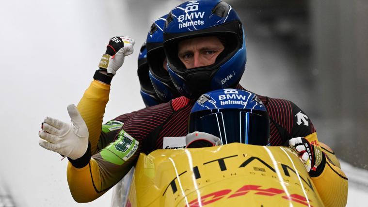 Der Bob mit Johannes Lochner, Thorsten Margis, Jörn Wenzel und Georg Fleischhauer holte sich den Sieg. © APA/afp / STEFANO RELLANDINI