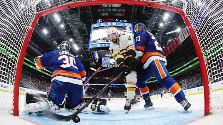 Mark Kastelic scored for Boston against the New York Islanders. © APA / SARAH STIER