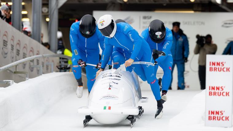 Patrick Baumgartner und Co. rasten in Igls auf das Podest. © APA / EXPA/ JOHANN GRODER