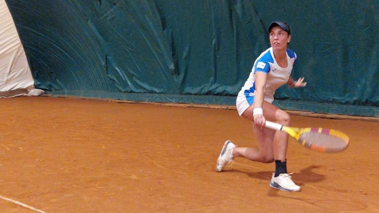 Verena Meliss bei ihrem Halbfinaleinsatz am Sonntag in Rungg.