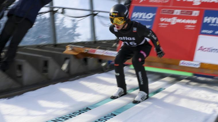 Alex Insam wurde in Engelberg disqualifiziert. © ANSA / Christopher Neundorf