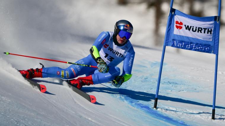 Alex Vinatzer wusste im ersten Durchgang von Val-d'Isère zu überzeugen. © APA/afp / OLIVIER CHASSIGNOLE