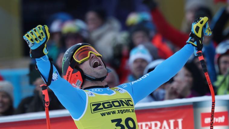 Christof Innerhofer schrie seine Freude heraus. © Pentaphoto