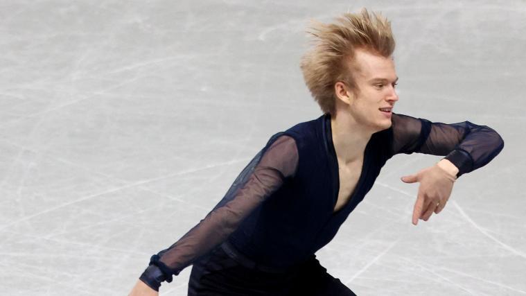 Daniel Grassl, Südtiroler Eiskunstläufer. © APA/afp / PAUL MILLER