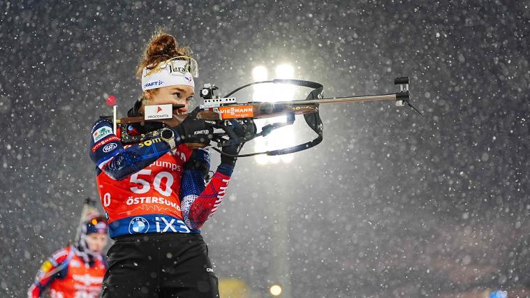 Die weltbesten Biathletinnen gehen ein letztes Mal in Östersund an den Start. © APA/afp / BJORN LARSSON ROSVALL