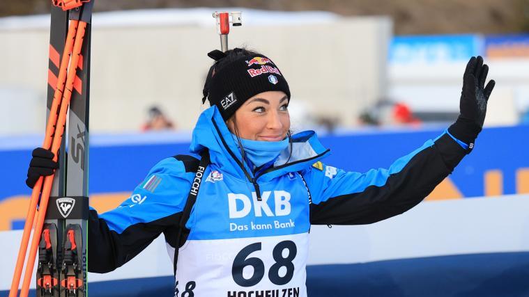 Dorothea Wierer wurde als Viertplatzierte bei der Flower Ceremony ausgezeichnet. © Pierre TEYSSOT