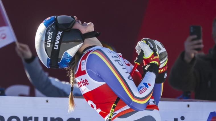 Ein deutsches Ski-Ass schlug in der Abfahrt am Samstag zu. © ANSA / JEAN-CHRISTOPHE BOTT
