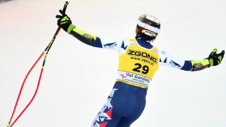 Ein Tscheche sorgte in Gröden für die große Sensation. © APA/afp / STEFANO RELLANDINI