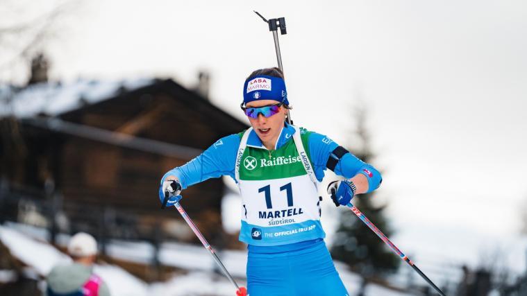 Eva Hutter will sich nach vorne arbeiten. © Biathlon Martell / Josef Plaickner