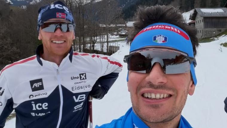 Italiens Biathlon-Star Tommaso Giacomel war ein guter Freund von Sivert Bakken.