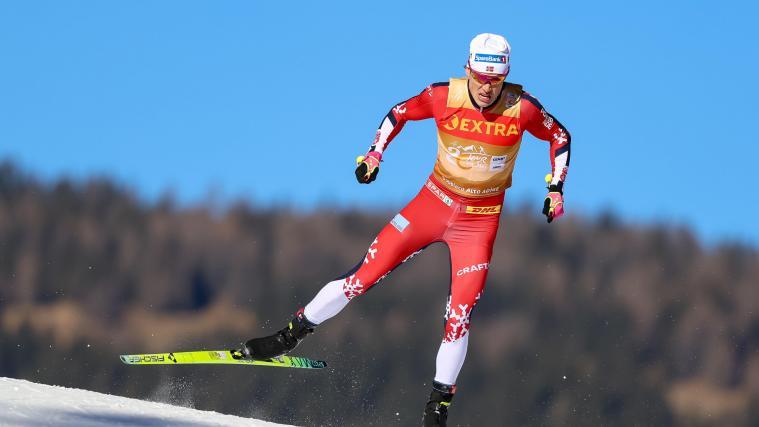 Johannes Høsflot Klæbo put on a great show in Toblach. © ANSA / ANDREA SOLERO