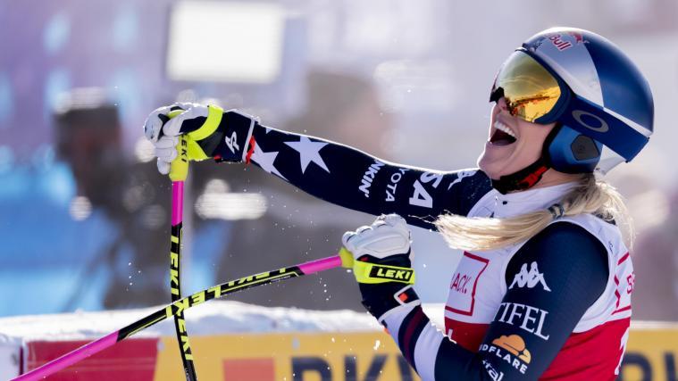 Lindsey Vonn fuhr zu Sieg. © ANSA / CLAUDIO THOMA