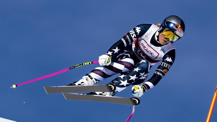 Lindsey Vonn steht in St. Moritz im Rampenlicht. © ANSA / JEAN-CHRISTOPHE BOTT
