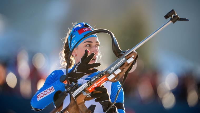 Lisa Vittozzi lässt den Massenstart aus. © APA / GEORG HOCHMUTH