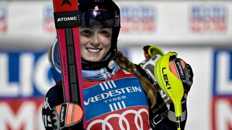 Mikaela Shiffrin war mal wieder in einer eigenen Liga unterwegs. © APA/afp / JEFF PACHOUD