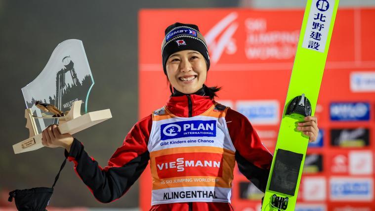 Nozomi Maruyama holte sich den Sieg. © ANSA / MARTIN DIVISEK