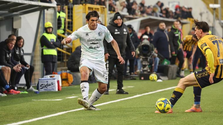 Salvatore Molina wurde dieses Mal im Mittelfeld aufgeboten. © FC Südtirol