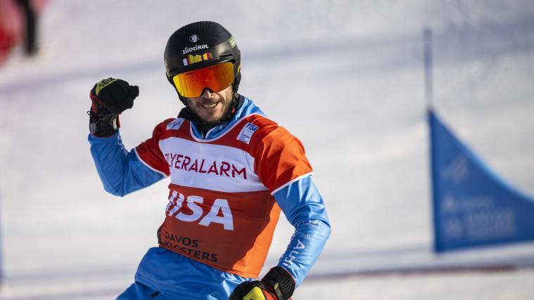 Aaron March jubelte über den Sieg. © ANSA / GIAN EHRENZELLER