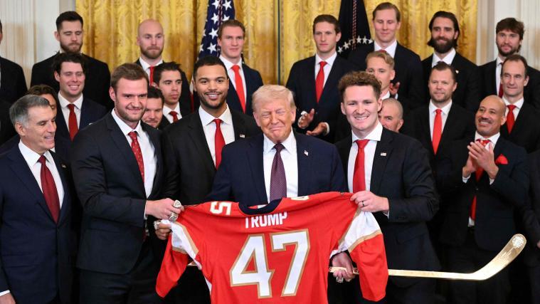 Die Panthers waren zu Gast beim US-Präsidenten. © APA/afp / MANDEL NGAN