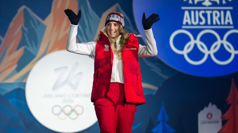 Eine der Fahnenträgerinnen: Anna Gasser © APA / GEORG HOCHMUTH