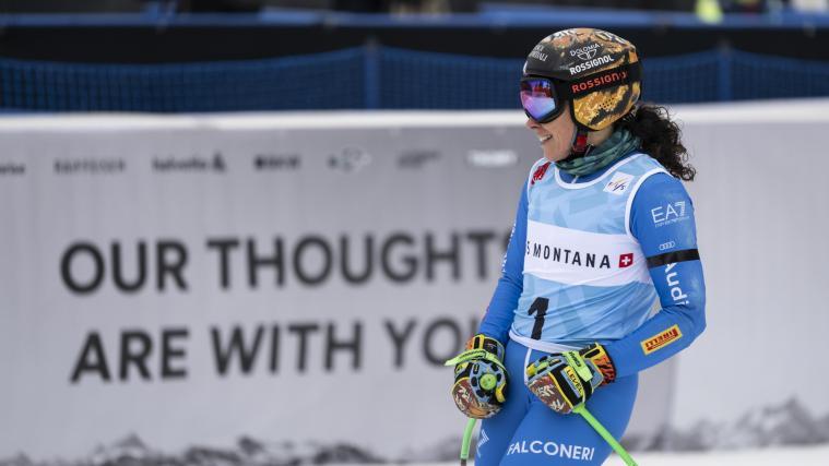 Federica Brignone kehrt in Crans-Montana auf die Abfahrtsski zurück. © ANSA / ALESSANDRO DELLA VALLE