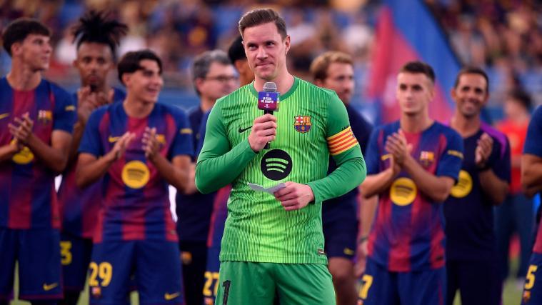 Marc-Andre Ter Stegen steht vor seinem Abschied von Barcelona. © APA/afp / JOSEP LAGO