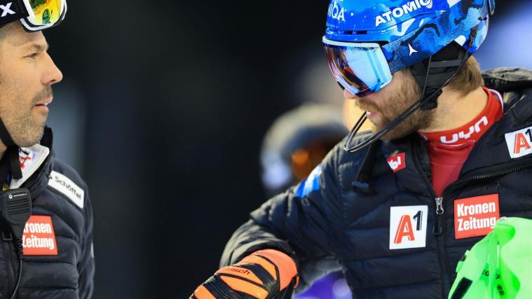 Marco Schwarz steckt mit Österreich in der Slalom-Krise. © APA/afp / PIERRE TEYSSOT