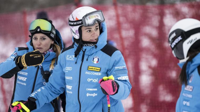 Nicol Delago war die trainingsschnellste Azzurra, passierte aber nicht alle Tore korrekt. © ANSA / ALESSANDRO DELLA VALLE