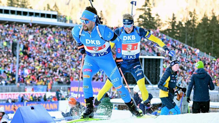 Patrick Braunhofer enteilte in Ruhpolding der gesamten Konkurrenz. © APA/afp / TOBIAS SCHWARZ