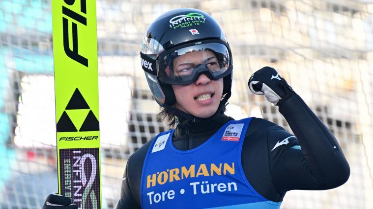 Ren Nikaido feierte in Innsbruck seinen Premierensieg. © APA/afp / KERSTIN JOENSSON