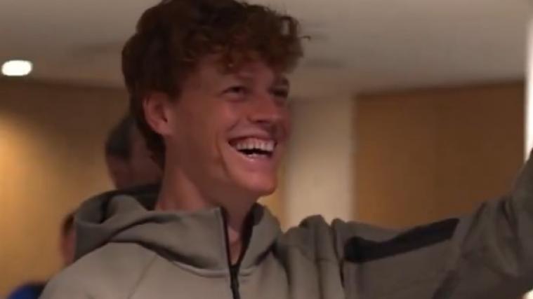 Sinner had a great time. © Screenshot Twitter