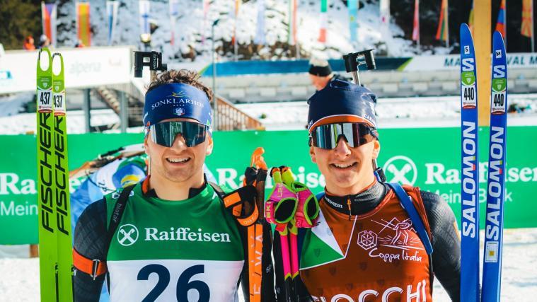 Südtiroler zeigen beim Italienpokal auf. © Biathlon Martell