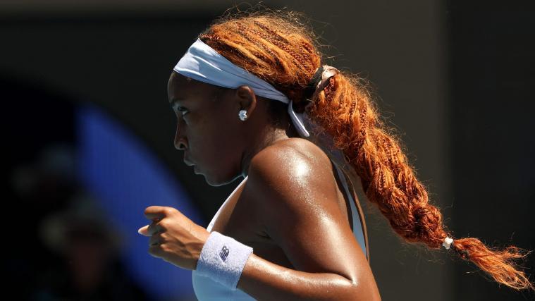 Tennis-Ass Coco Gauff sorgte für Lacher. © APA/afp / DAVID GRAY