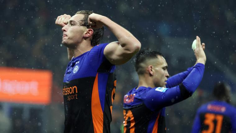 Trafen beide für Inter: Pio Esposito (vorne) und Lautaro Martinez. © ANSA / MATTEO BAZZI