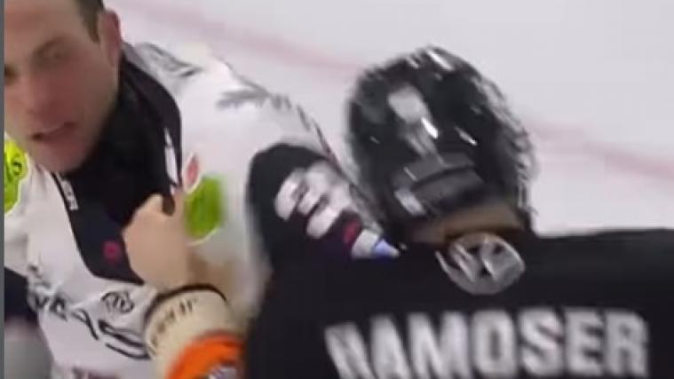 Wilder Fight von Ramoser in der DEL. © Screenshot