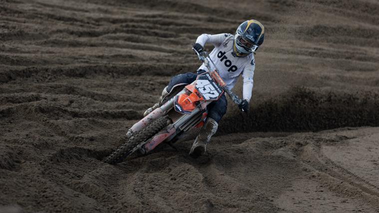 Alex Gruber bei seinem Renneinsatz in Rosolina Mare.